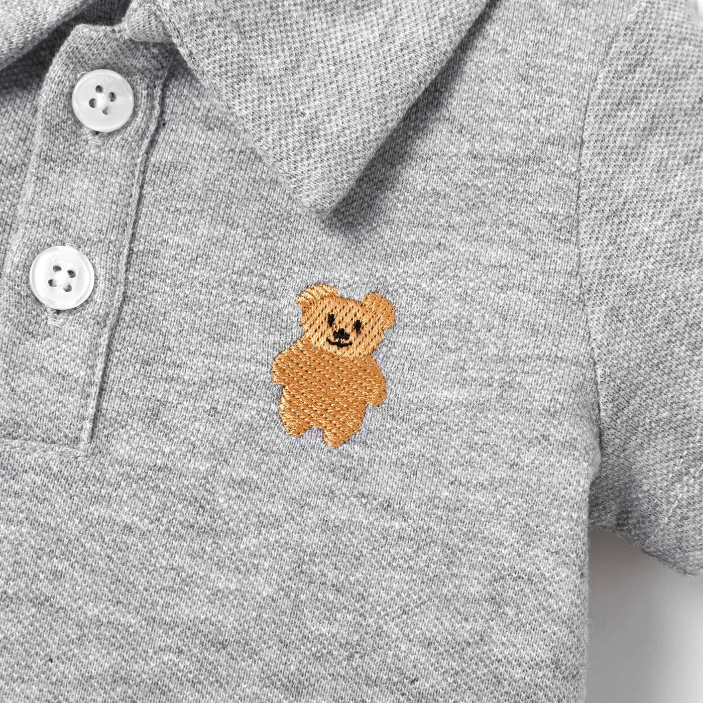 Baby Boy Bear Polo Jumpsuit