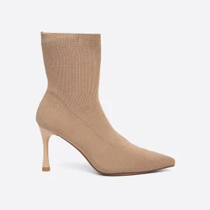 binfenxie-Women Pointed Toe Kitten Heeled Ankle Boots