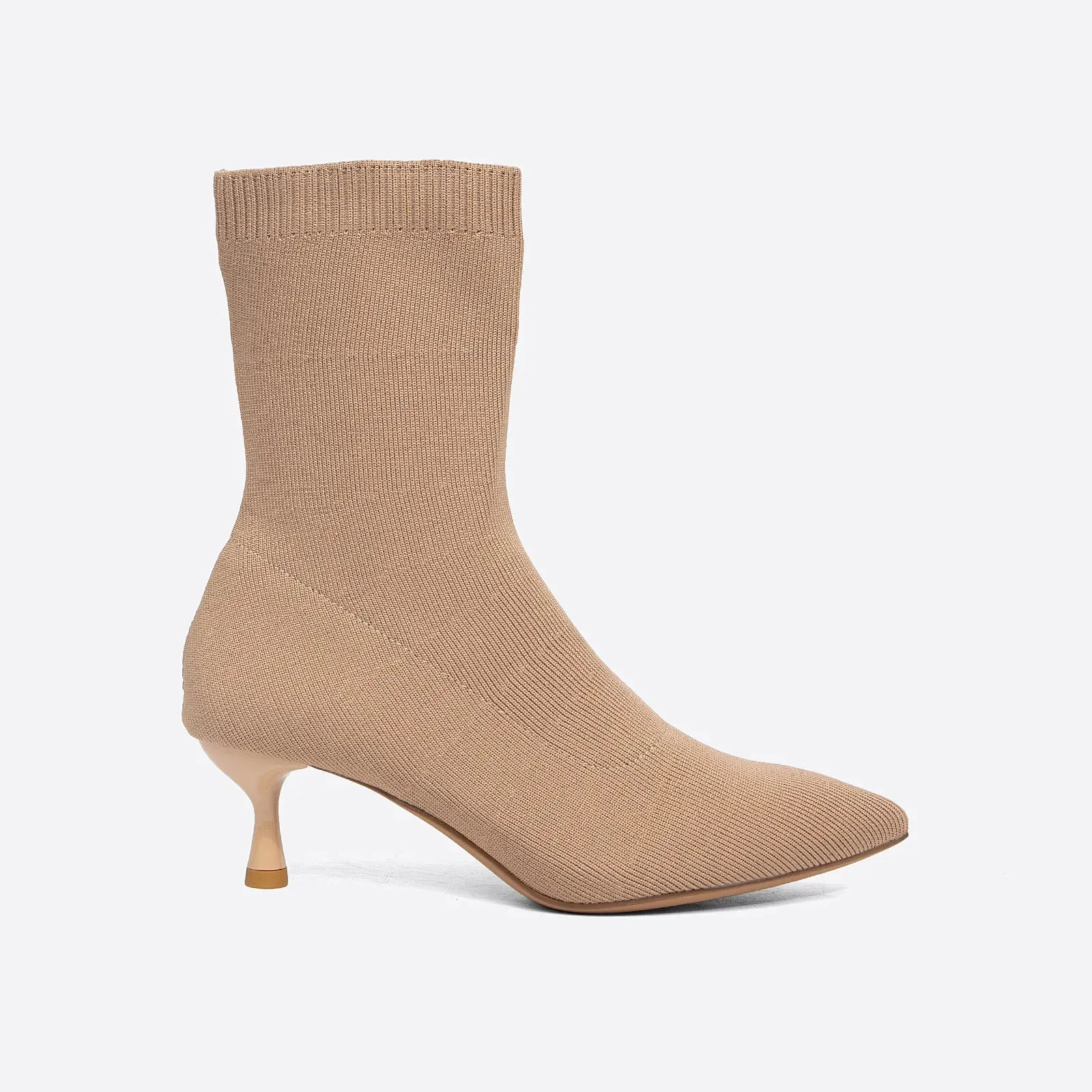 binfenxie-Women Pointed Toe Kitten Heeled Ankle Boots