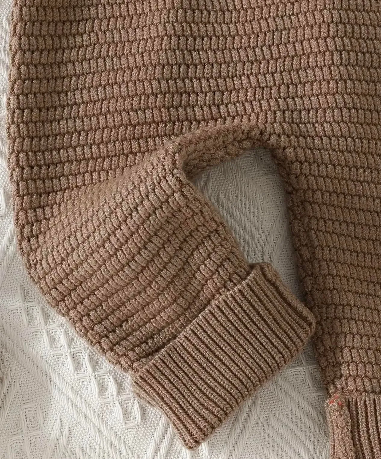 Chocolate Ruffle Knit Jumpsuit with Headband