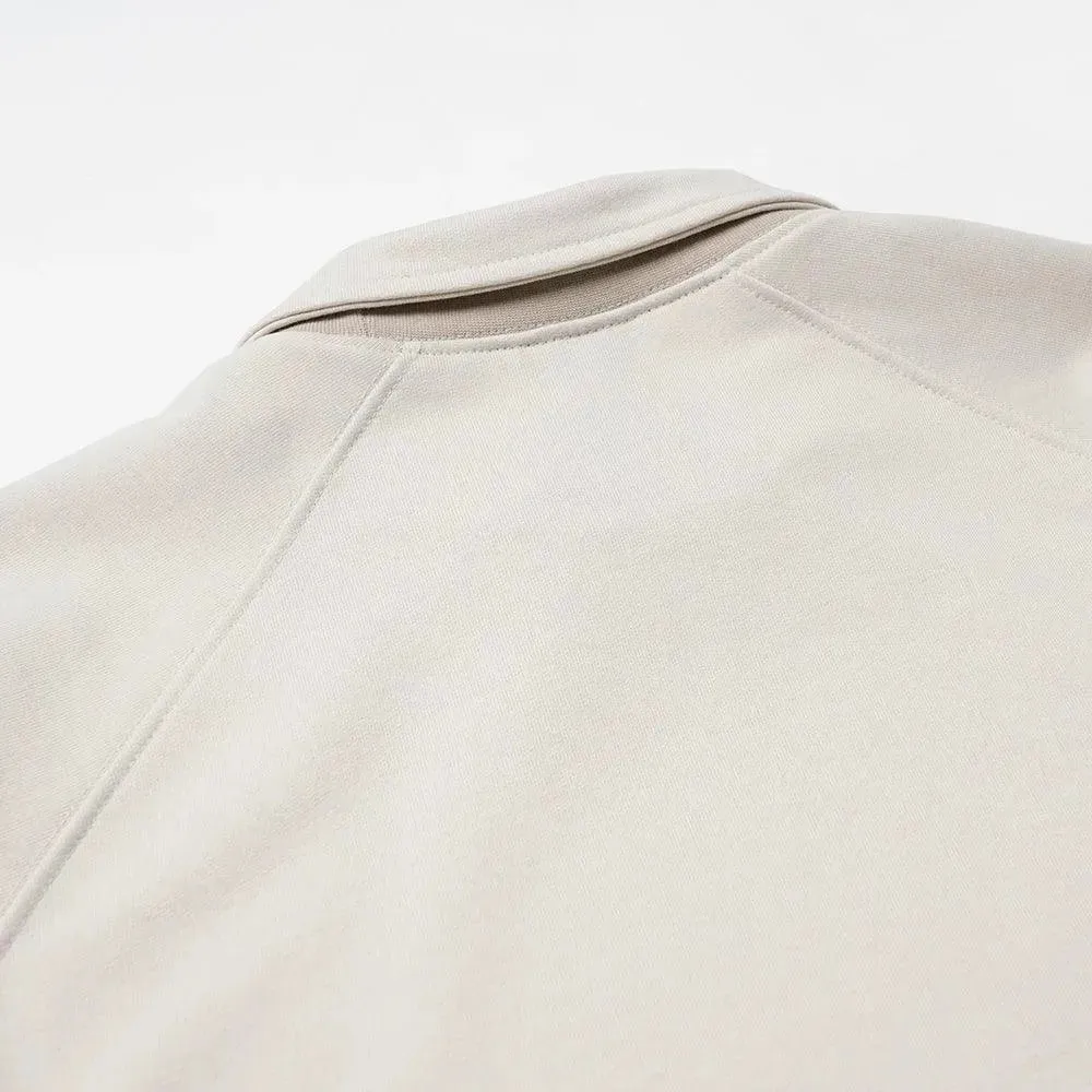 Collar Layered Sweatshirt - Beige