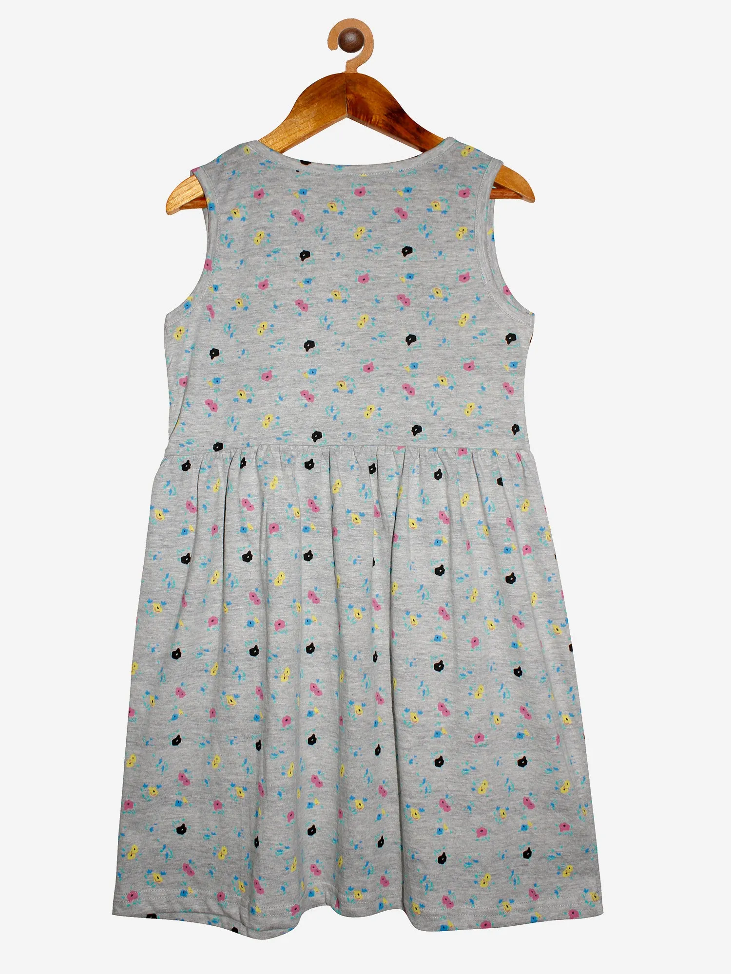 Girls Sleeveless Printed Dress