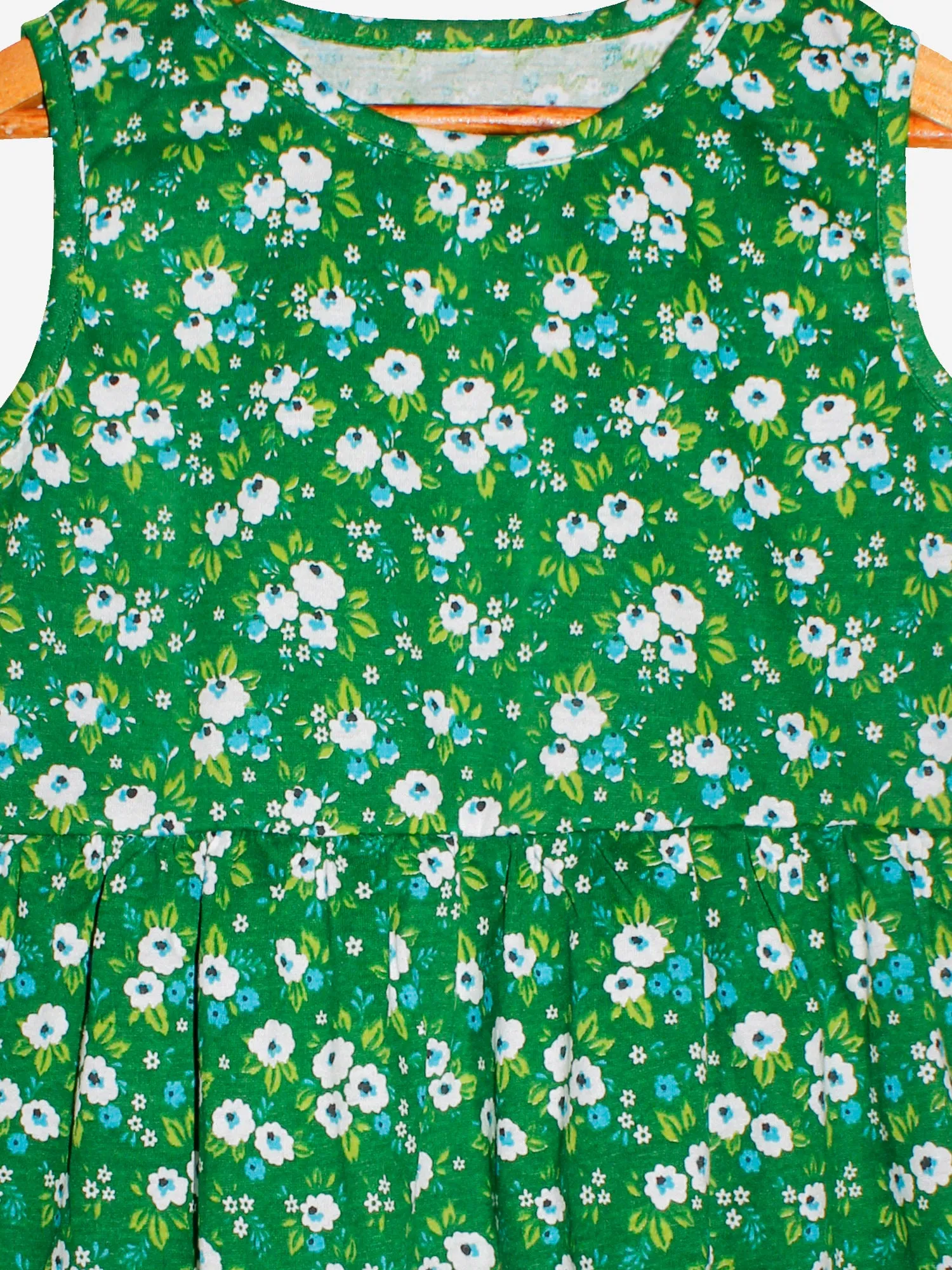 Girls Sleeveless Printed Dress