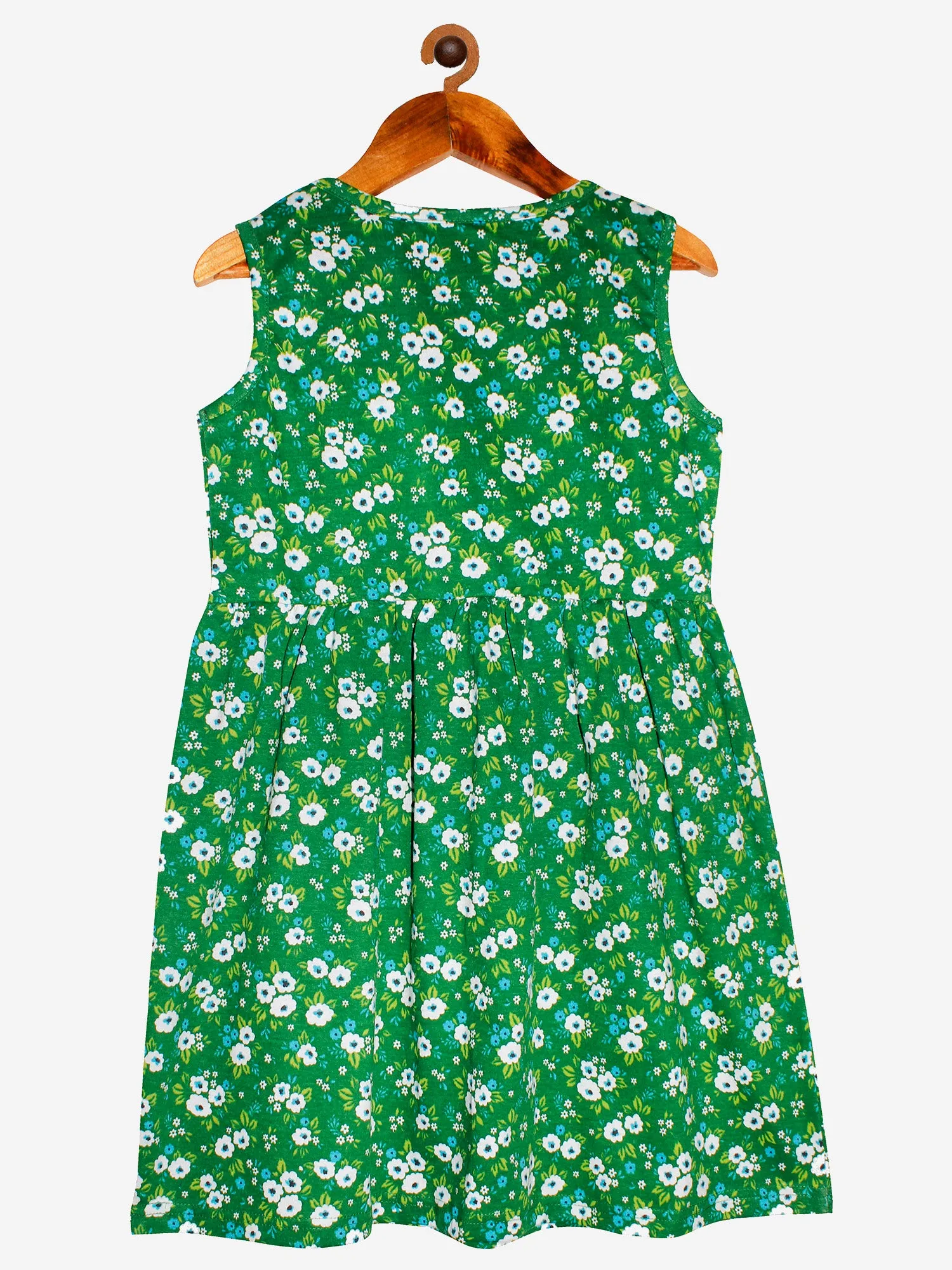 Girls Sleeveless Printed Dress