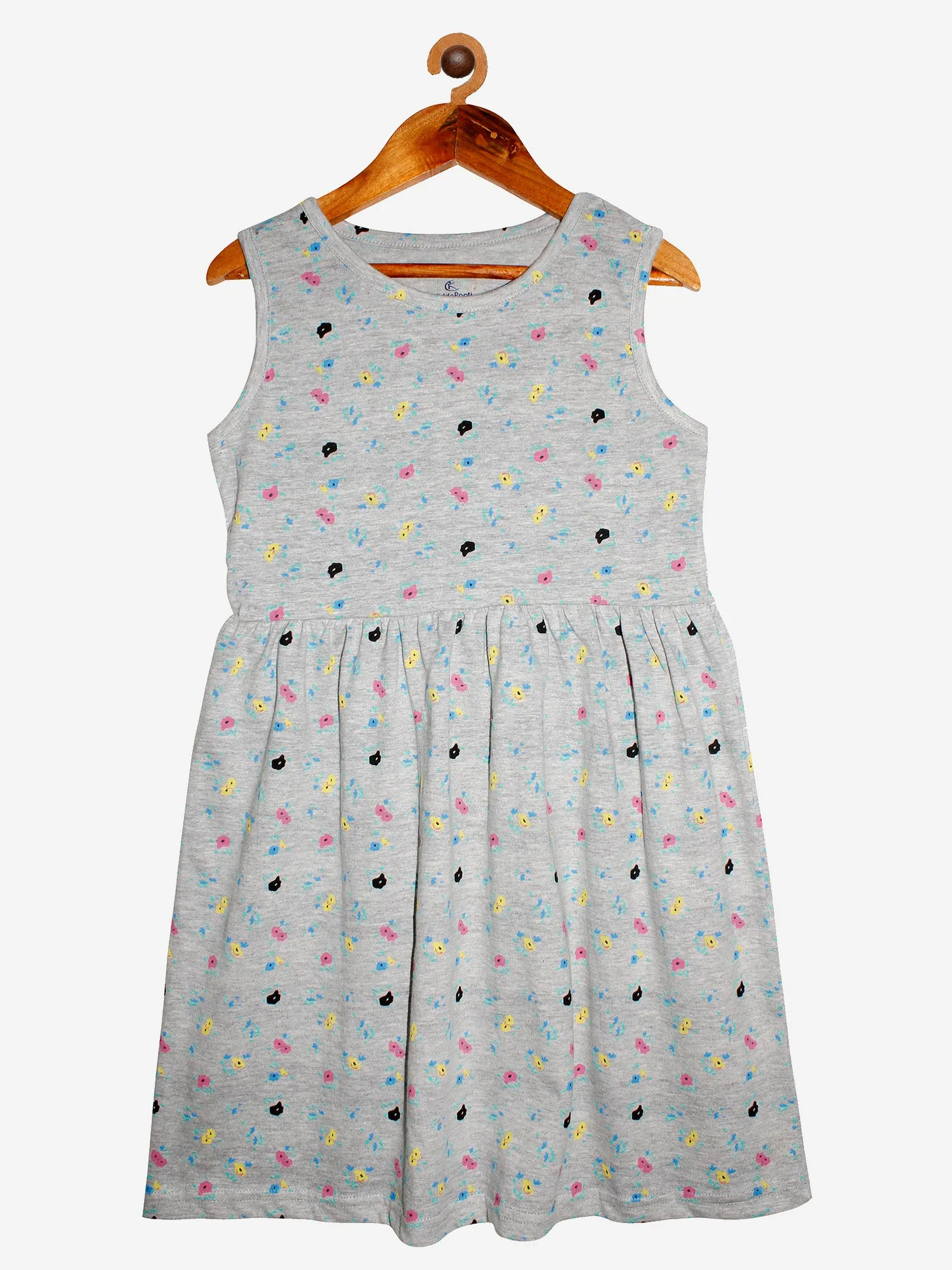 Girls Sleeveless Printed Dress