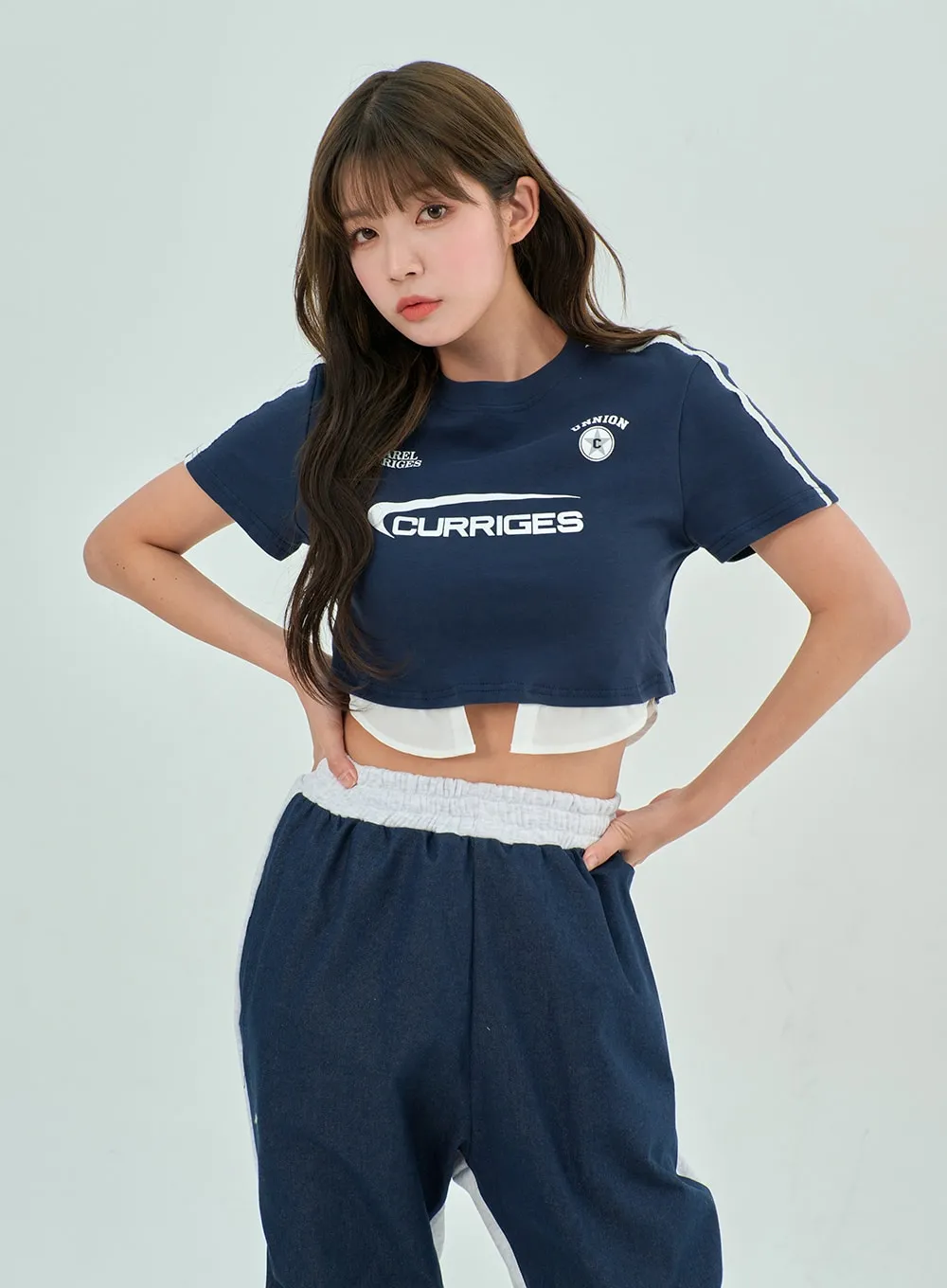 Layered Cropped Tee BY303