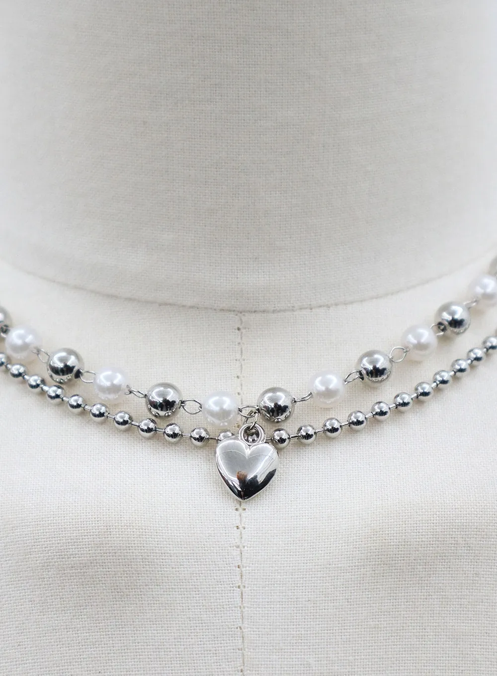 Layered Heart Necklace BF323