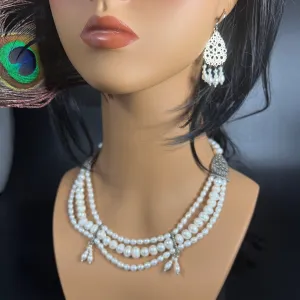 Layered Pearl Jewelry Set