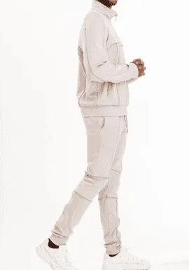Men's Reflective Piping Detailed Track Suit