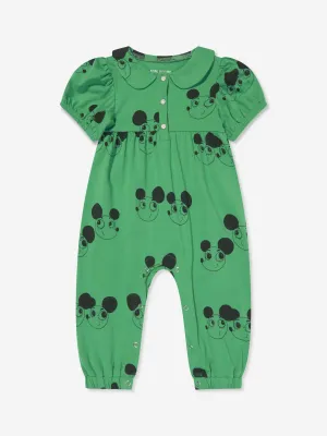 Mini Rodini Baby Girls Ritzrats Jumpsuit in Green