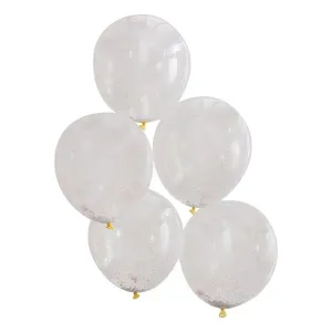 MIXED PASTEL BEAD CONFETTI FILLED BALLOONS