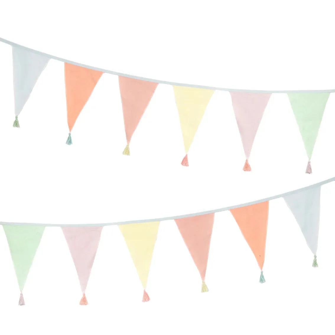 Pastel Cotton Fabric Bunting