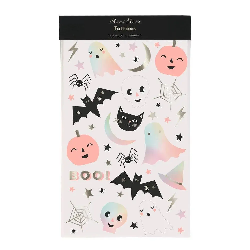 Pastel Halloween Temporary Tattoos (set of 2 sheets)