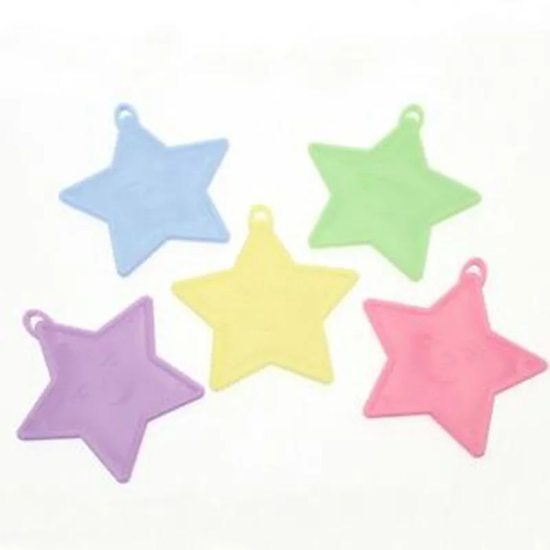 Pastel Star Shape Weights Assorted 50pk