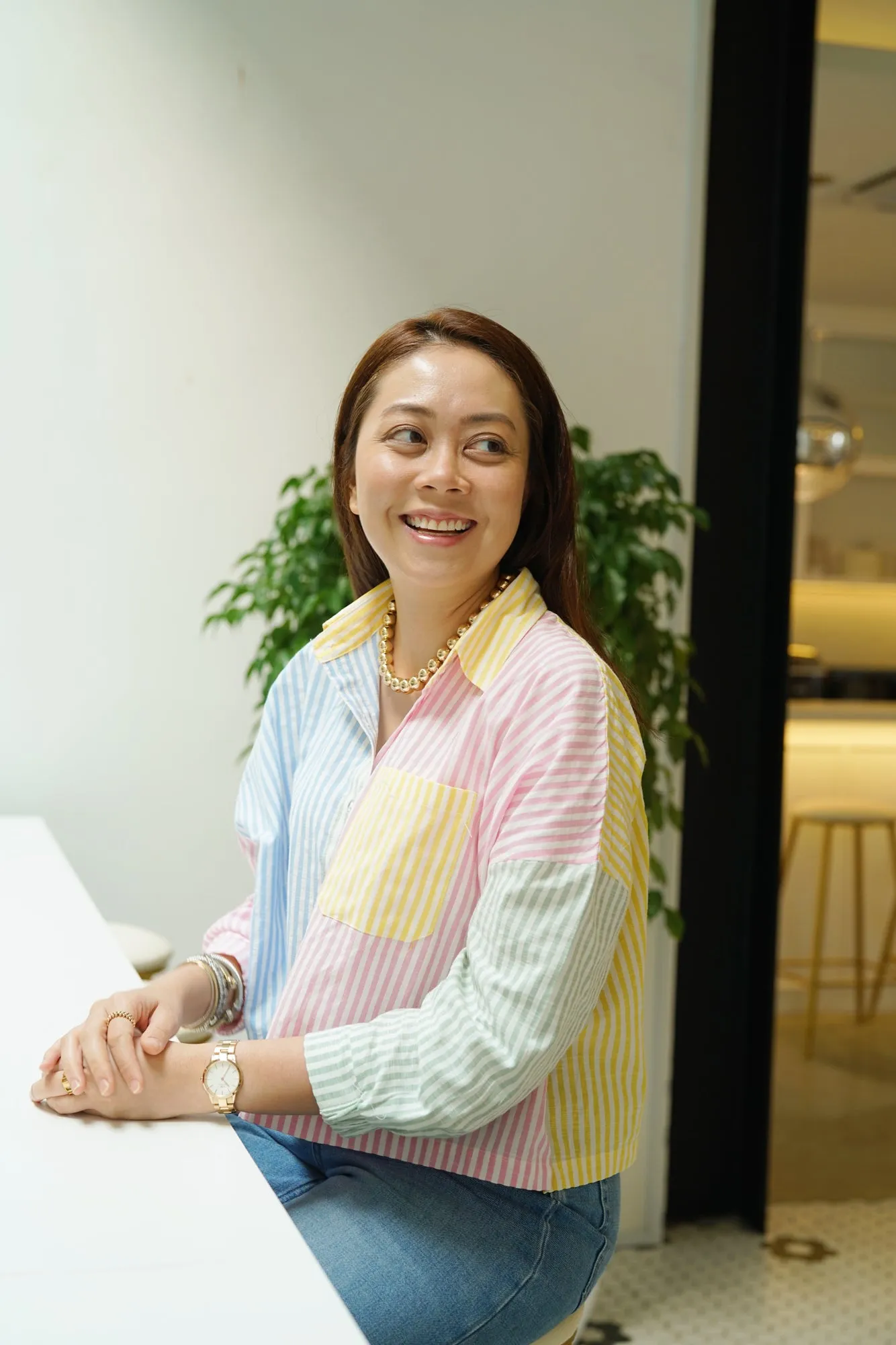 Poppy Multicoloured Stripes Box Shirt