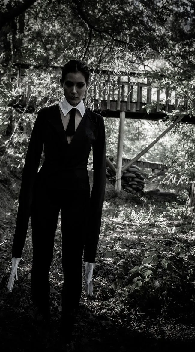 Yandy Creepy Slim Man Costume