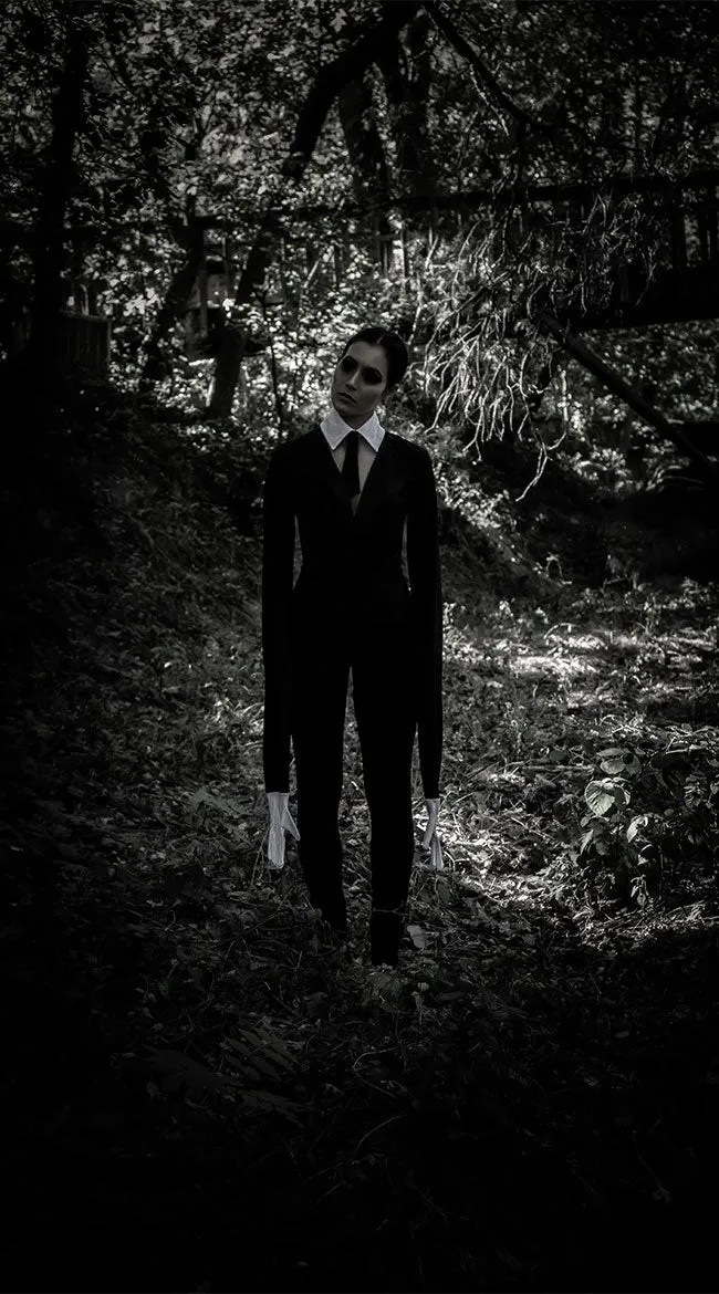 Yandy Creepy Slim Man Costume