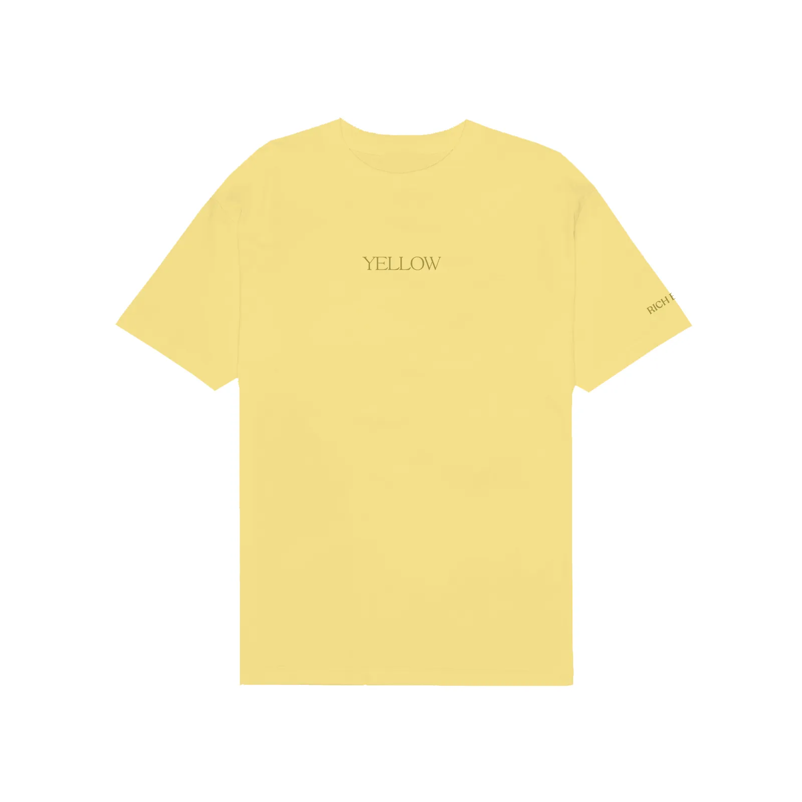 YELLOW TEE IN PASTEL YELLOW